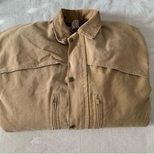 Carhartt Men’s Vintage Tan Utility Jacket Made in USA Size 3XL
